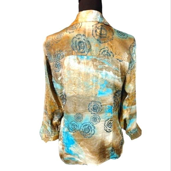 ERIN London Button Tailored Blouse - Picture 3 of 6